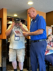 July LIHAC Meeting Giving Check To Barry Richard